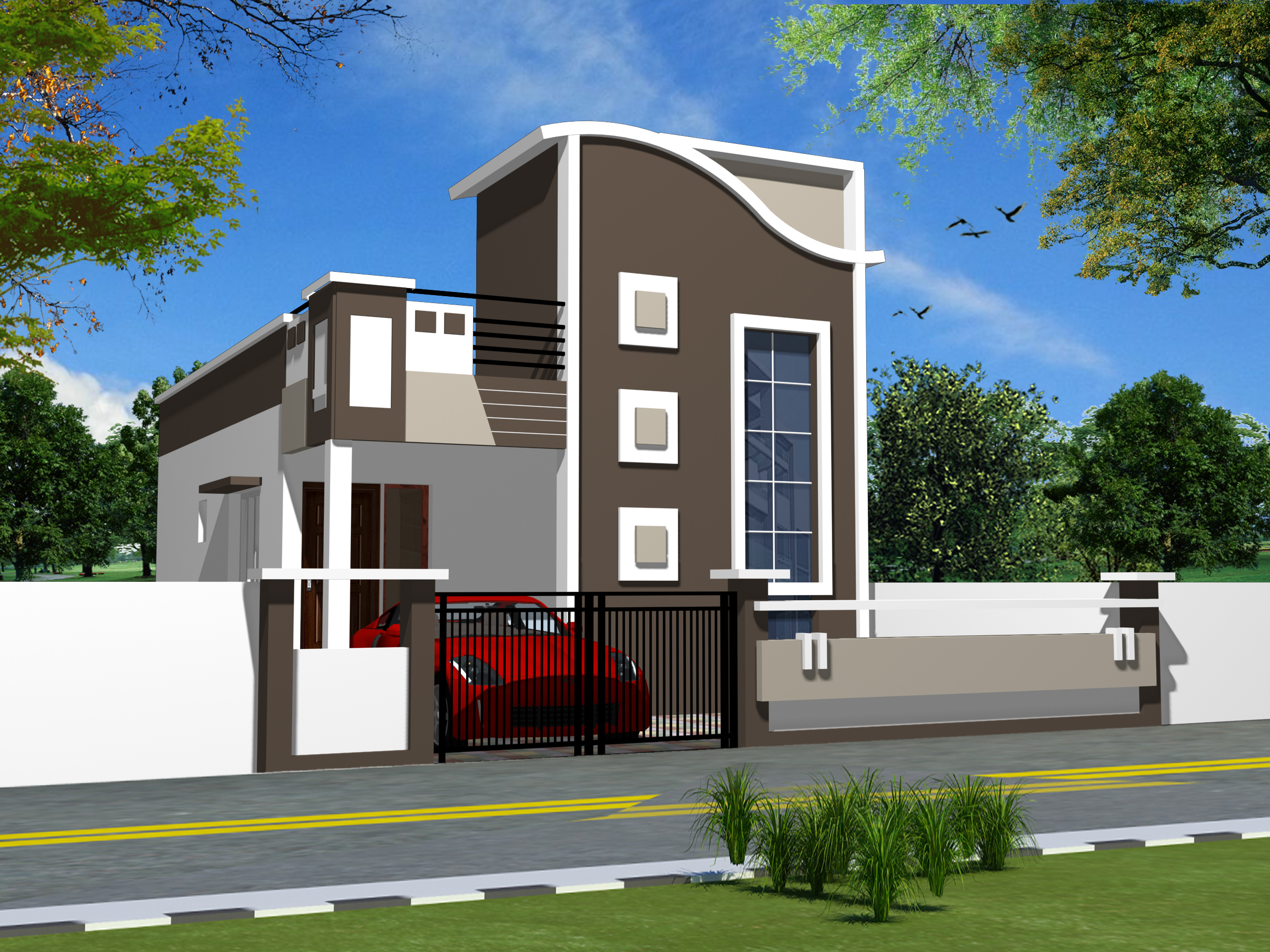 Single House Elevation View